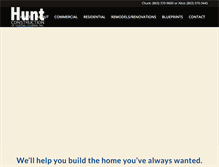 Tablet Screenshot of huntconstructionocf.com